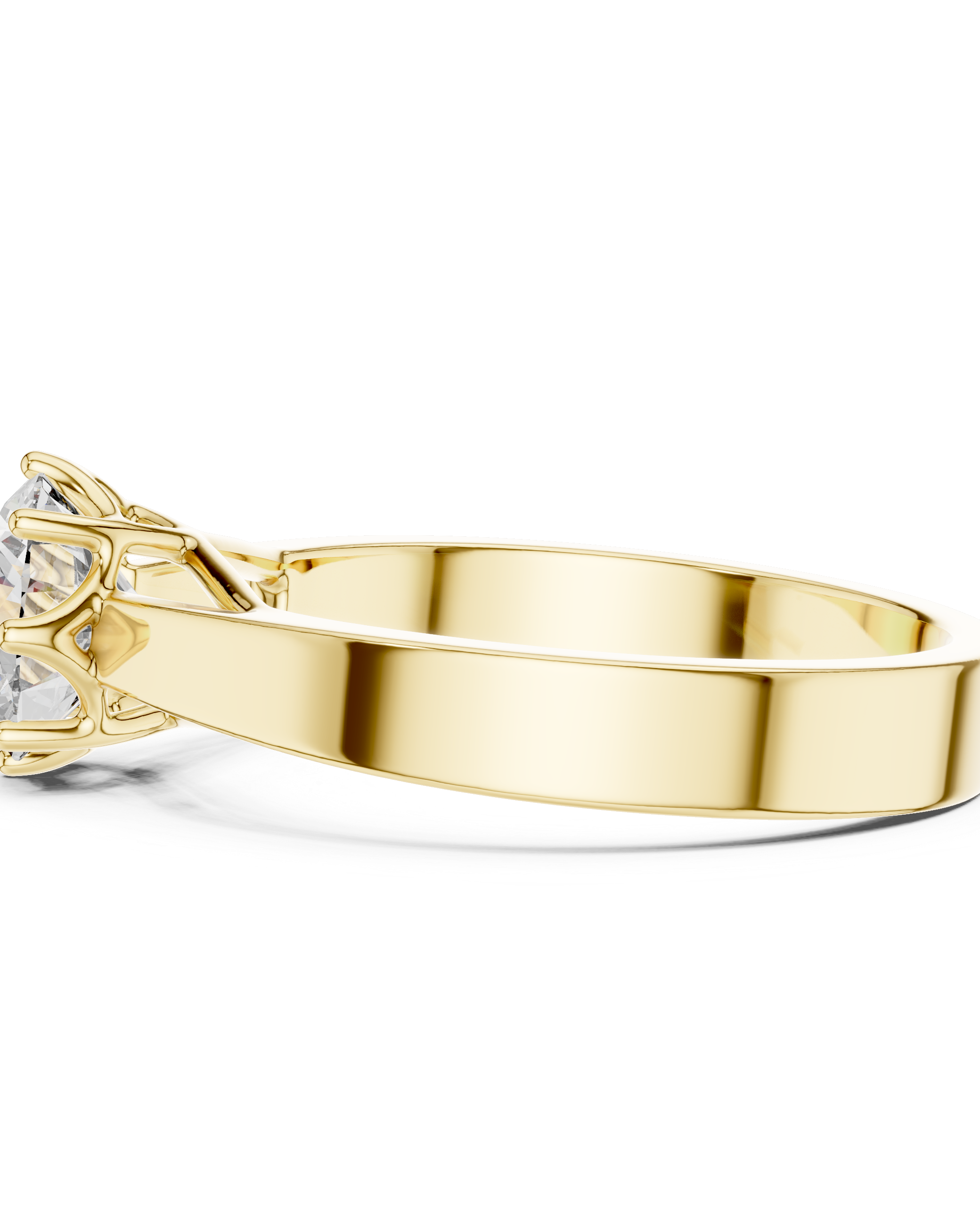 1ct Round Lab Grown Diamond Ring | Gold| The Brillora Jewellery House