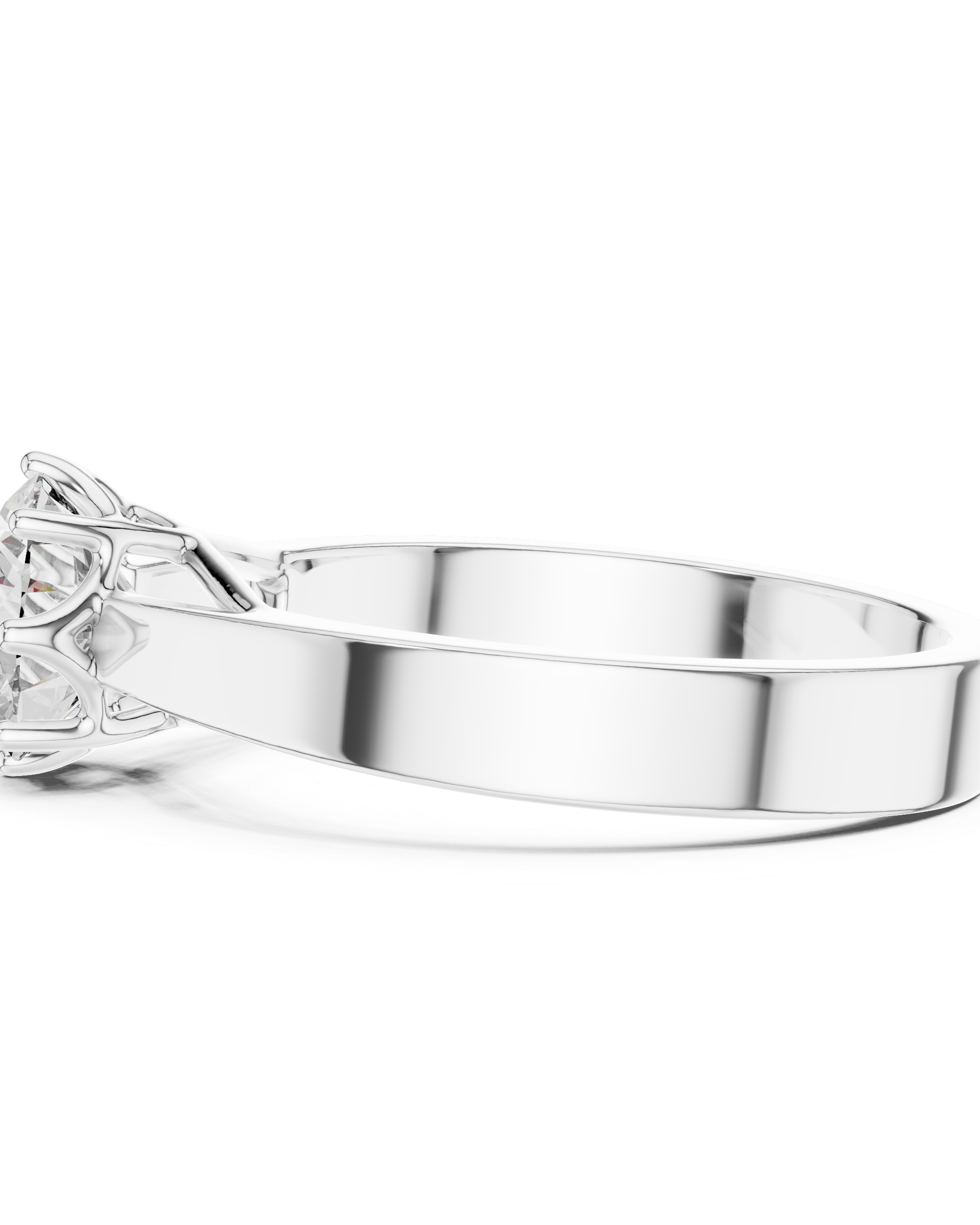 1ct Round Lab Grown Diamond Ring | Silver | The Brillora Jewellery House