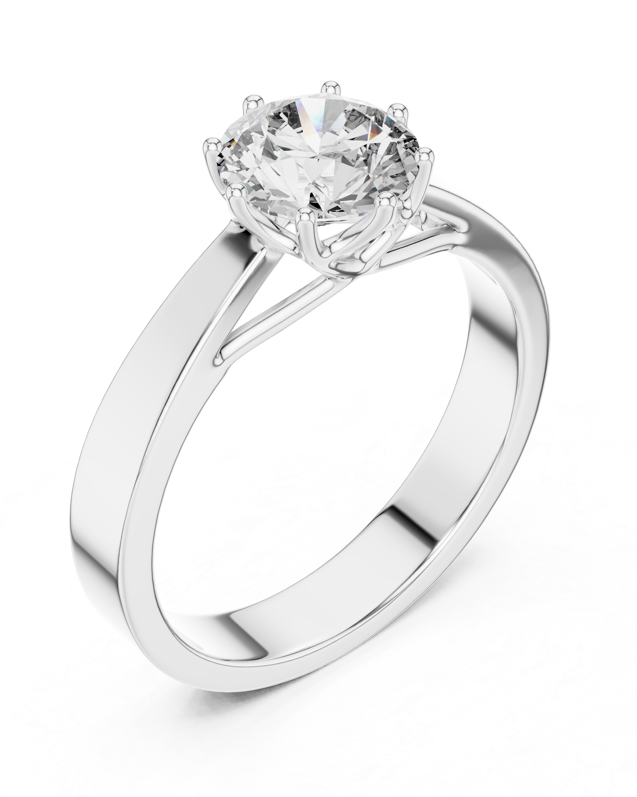 1ct Round Lab Grown Diamond Ring | Gold| The Brillora Jewellery House