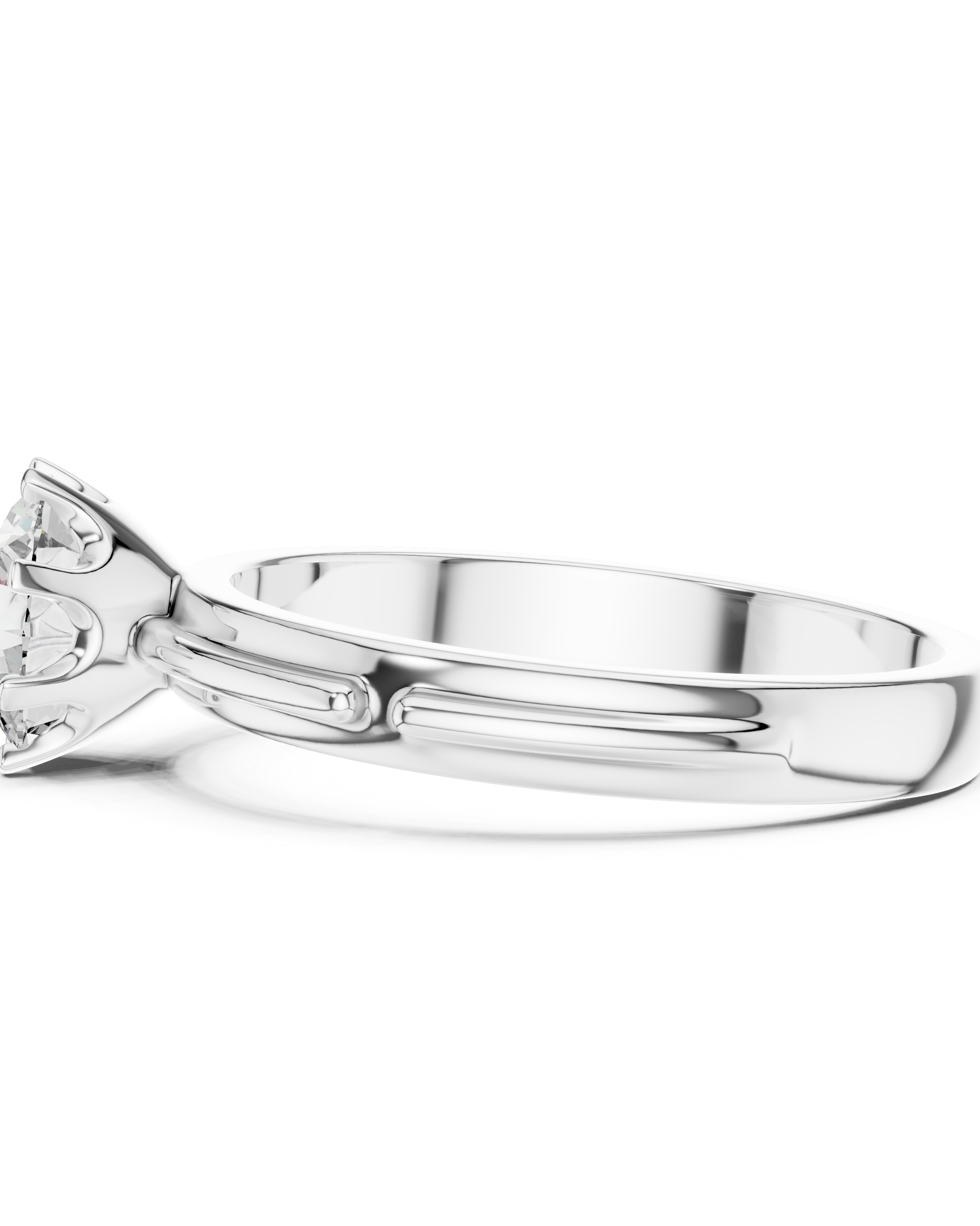 1 Carat Grooved Rose Gold Engagement Ring | The Brillora Jewelry House