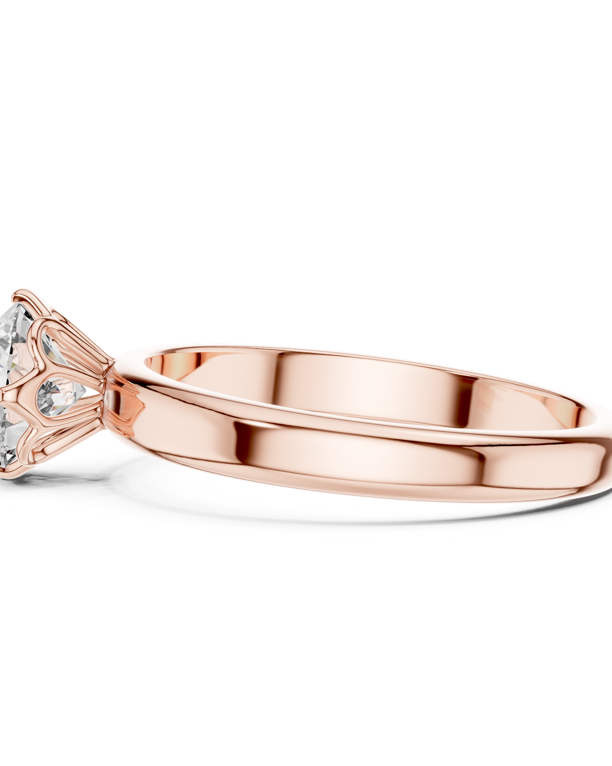 1ct 8-Prong Lab Diamond Ring in Rose Gold | The Brilllora Jewelry House