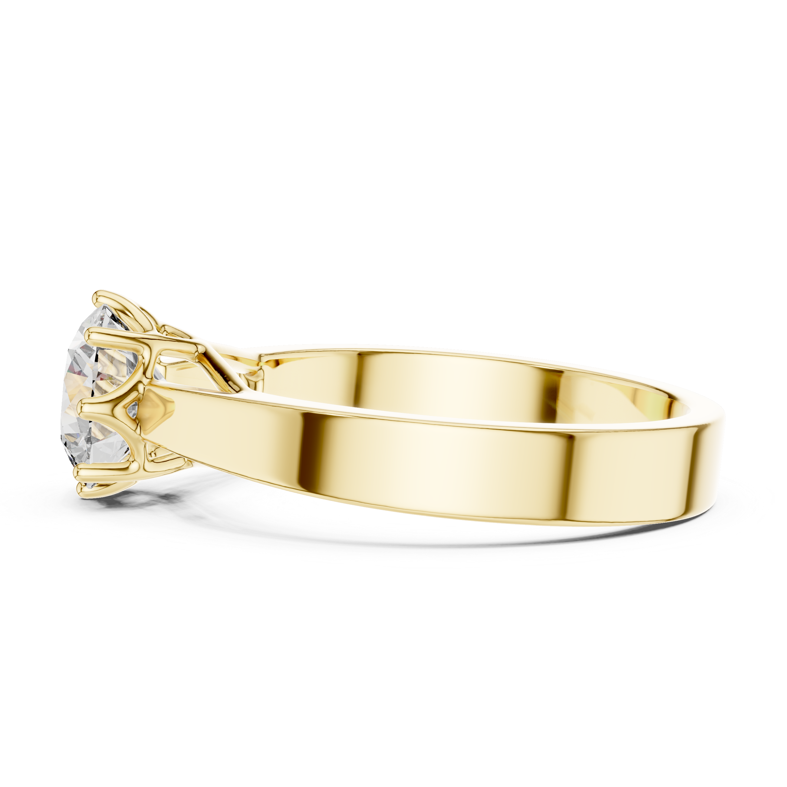 1ct Round Lab Grown Diamond Ring | Gold| The Brillora Jewellery House