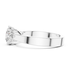 1ct Round Lab Grown Diamond Ring | Silver | The Brillora Jewellery House