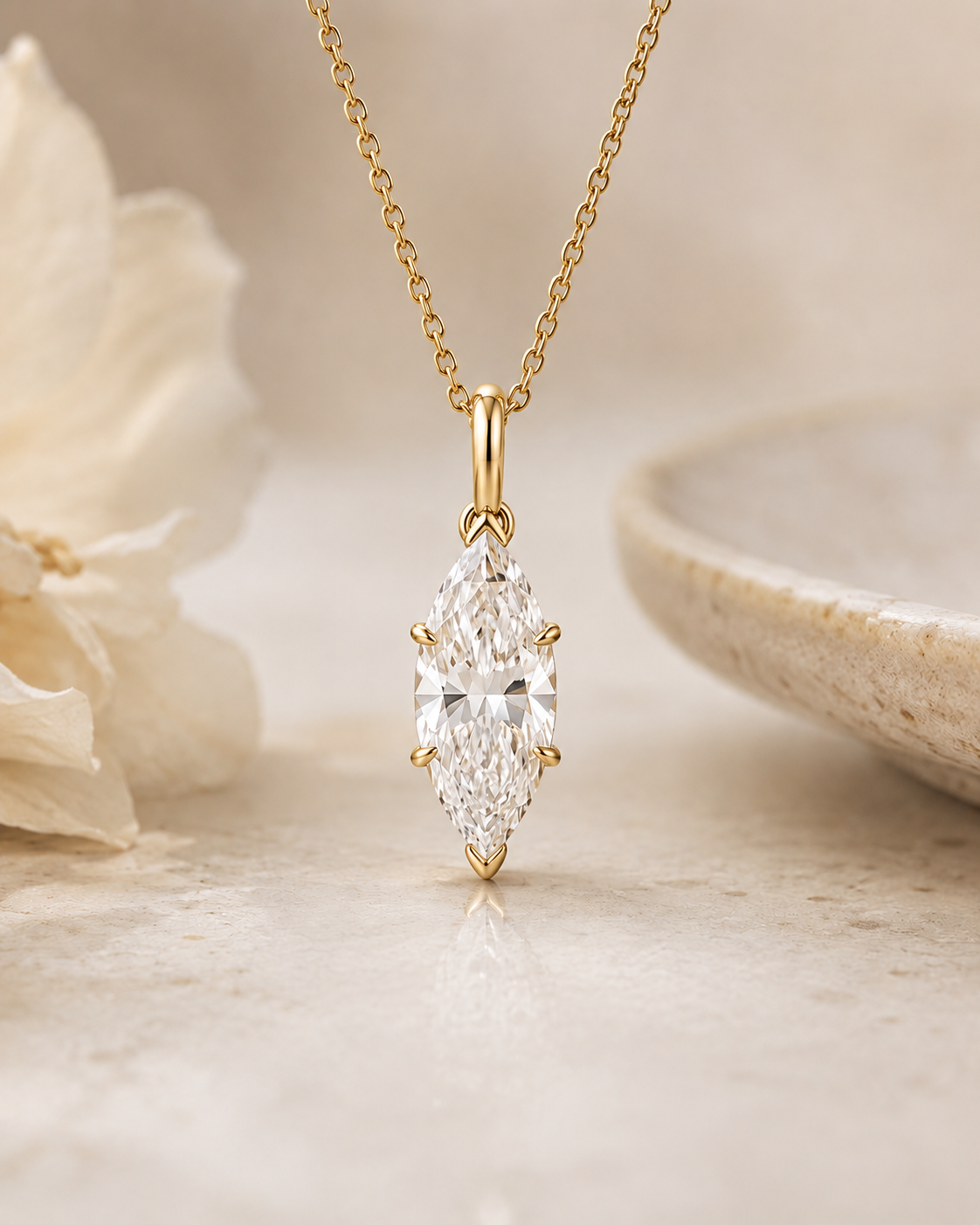Seraphina Marquise Pendant