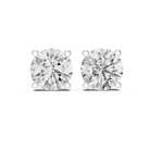2ct Round Lab-Grown Diamond Stud Earrings in Rose Gold | The Brillora Jewelry House