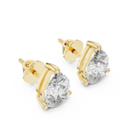 3.50ctw Pear Lab-Grown Diamond Stud Earrings in Rose Gold  | The Brillora Jewelry House
