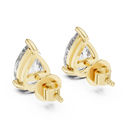 3.50ctw Pear Lab-Grown Diamond Stud Earrings in Rose Gold  | The Brillora Jewelry House