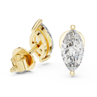 1.50ctw Marquise Lab-Grown Diamond Stud Earrings in Rose Gold } The Brillora Jewelry House