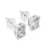 The 2.50 Carat Emerald Cut Lab Diamond Studs | The Brillora Jewelry House