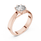1ct Round Lab Grown Diamond Ring | Gold| The Brillora Jewellery House