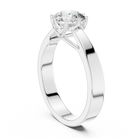 1ct Round Lab Grown Diamond Ring | Silver| The Brillora Jewellery House