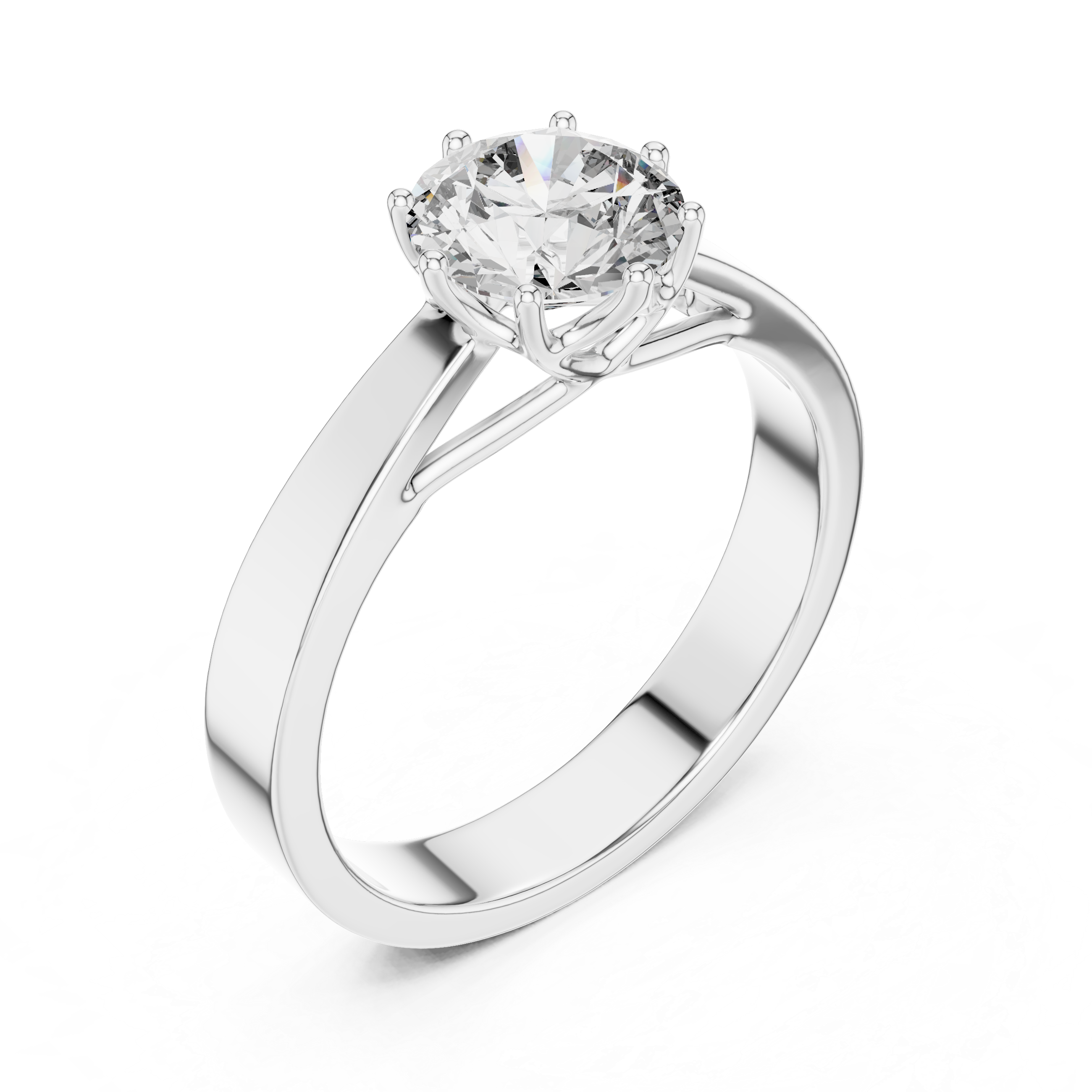 1ct Round Lab Grown Diamond Ring | Gold| The Brillora Jewellery House