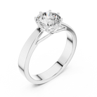 1ct Round Lab Grown Diamond Ring | Gold| The Brillora Jewellery House