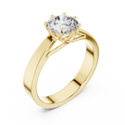 1ct Round Lab Grown Diamond Ring | Gold| The Brillora Jewellery House