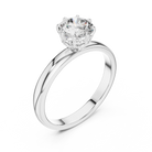 1 Carat 6-Prong Rose Gold Lab Diamond Engagement Ring | The Brillora Jewelry House