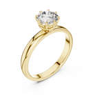 1 Carat 6-Prong Rose Gold Lab Diamond Engagement Ring | The Brillora Jewelry House