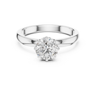 1 Carat 6-Prong Rose Gold Lab Diamond Engagement Ring | The Brillora Jewelry House