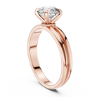 1 Carat Yellow Gold 4-Prong Lab Diamond Ring  | The Brillora Jewelry House