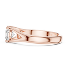 1 Carat White Gold Open Band Solitaire Ring | The Brillora Jewelry House