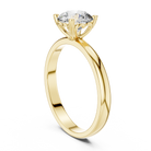 1ct Round Lab Diamond 4-Prong Ring in White Gold | The Brillora Jewelry House