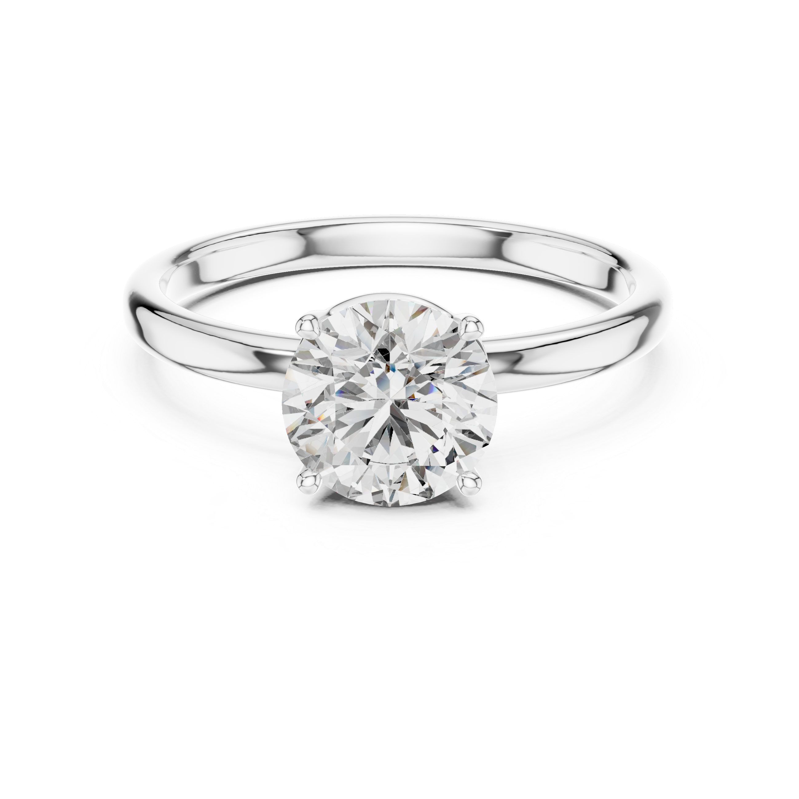 1 carat 6.5mm round lab-grown diamond engagement ring named The Penelope featuring a smooth yellow gold band and an intricate twisted knot gallery setting by The Brillora Jewellery House, viewed from the side on a black background.