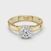 1ct Round Lab Grown Diamond Ring | Gold| The Brillora Jewellery House