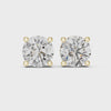 2ct Round Lab-Grown Diamond Stud Earrings in Rose Gold | The Brillora Jewelry House