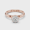 1 Carat 6-Prong Rose Gold Lab Diamond Engagement Ring | The Brillora Jewelry House