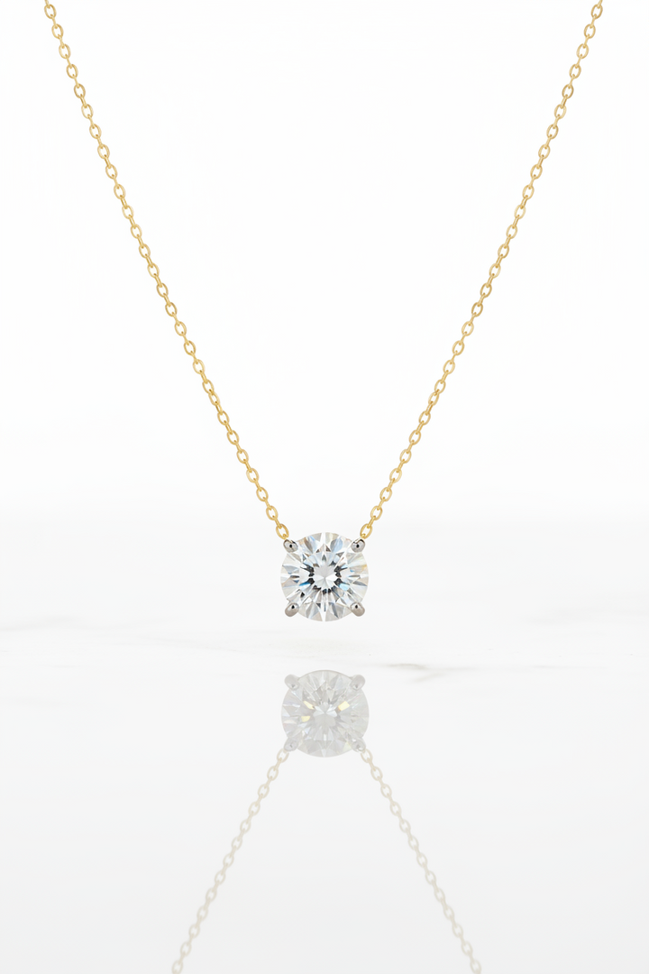 Lumière Solitaire Diamond Necklace